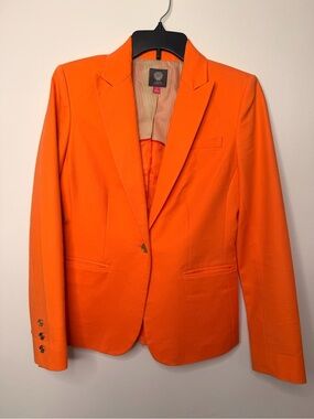 Vince Camuto Bright Orange Tailored Blazer